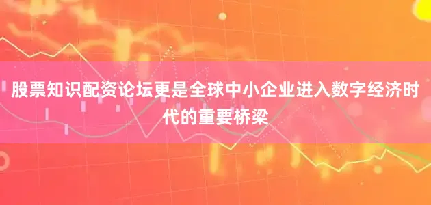股票知识配资论坛更是全球中小企业进入数字经济时代的重要桥梁